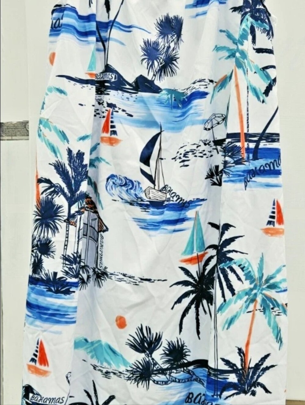 Banana Bay Designs "Bahamas" Nautical Dress Sleeveless Scoop Neck Sought After!